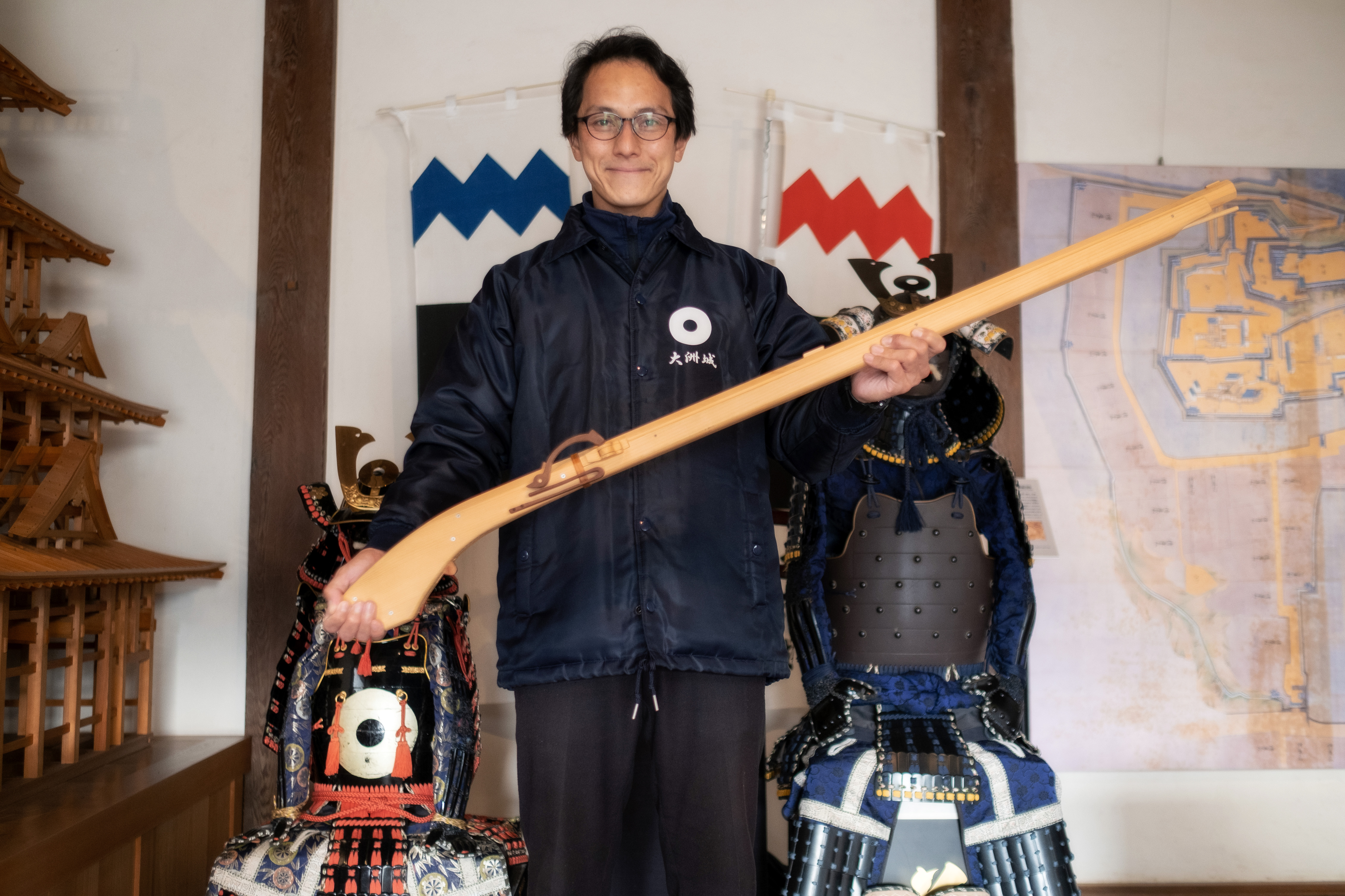 平成の大築城により、かつての姿へと復元された天守閣／大洲城